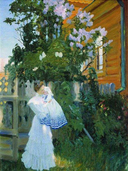 Lilacs, 1906 - Boris Koustodiev