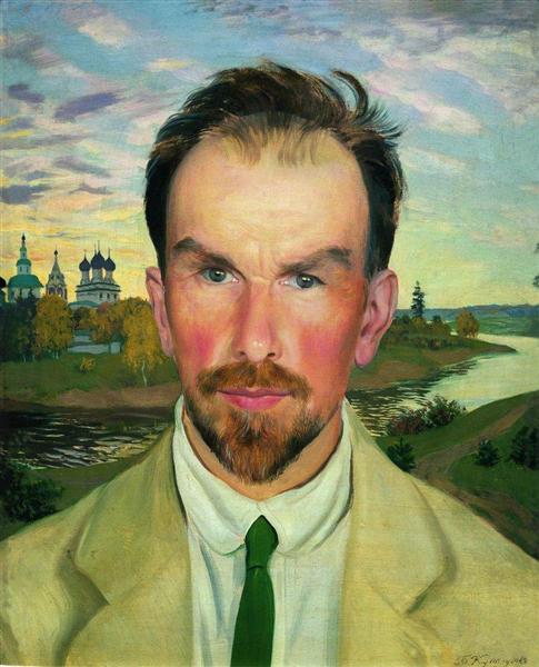 Portrait of an Art Historian and Restorer Alexander Anisimov, 1915 - Borís Kustódiev