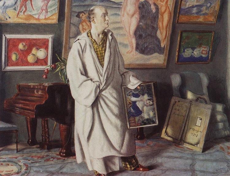 Portrait of F.F. Notgaft (Collector), 1918 - Boris Kustodiev