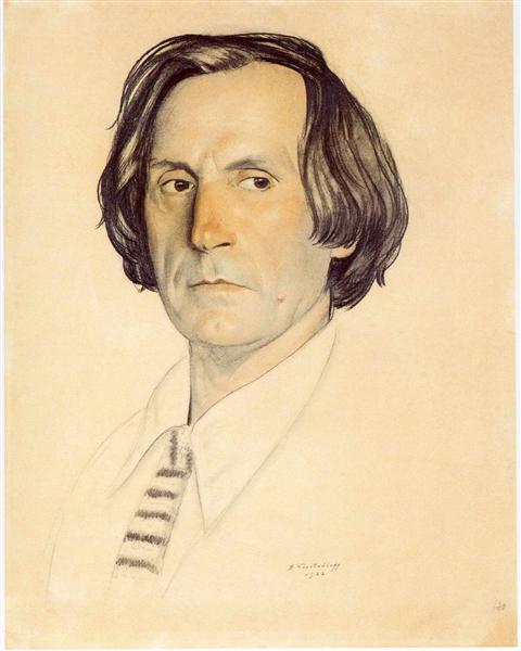 Portrait of Ivan Yershov, 1922 - Boris Michailowitsch Kustodijew