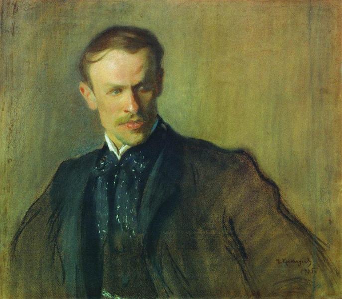 Портрет Л.П.Альбрехта, 1905 - Борис Кустодиев