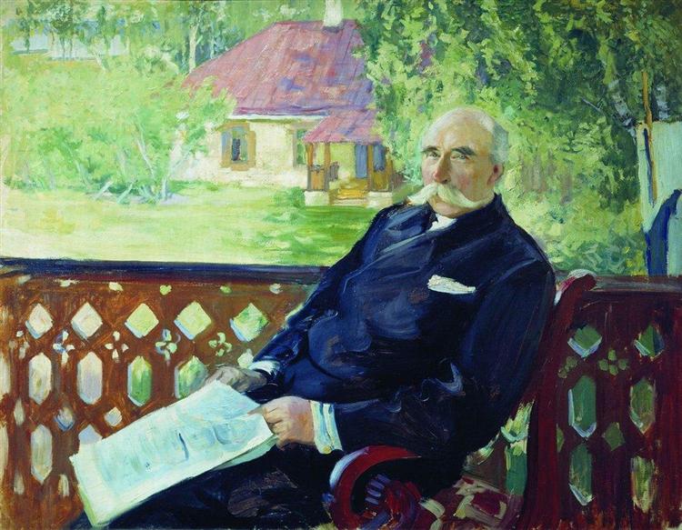Portrait of N.A. Podsosov, 1906 - Boris Michailowitsch Kustodijew