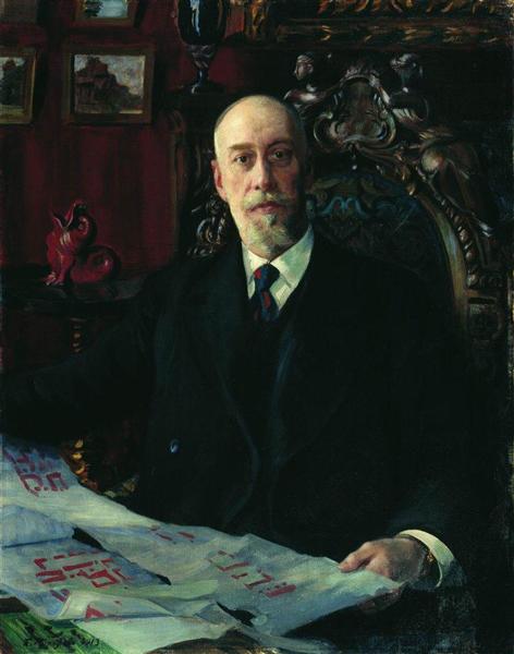 Portrait of N.K. von Meck, 1913 - Boris Michailowitsch Kustodijew