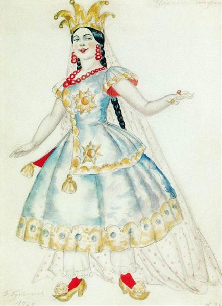 Princess Anfisa, 1924 - Борис Кустодієв