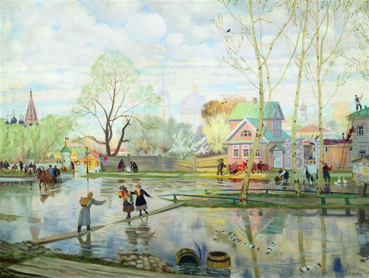Spring, 1921 - Boris Koustodiev