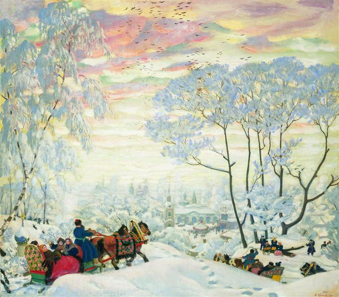 Зима, 1916 - Борис Кустодиев