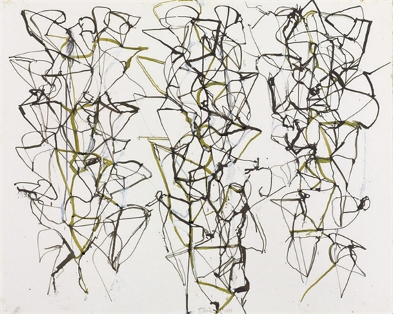 Untitled with Green, 1989 - Brice Marden