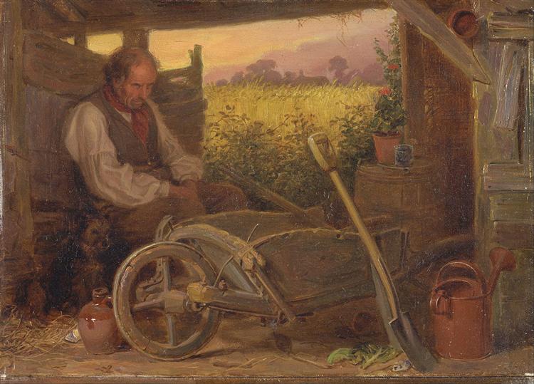 The Old Gardener, 1863 - Briton Riviere
