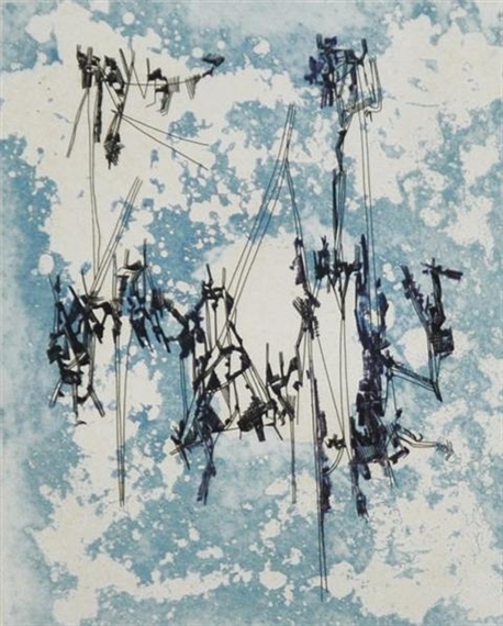Graphie celeste II, 1953 - Camille Bryen