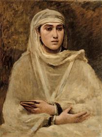 Algerian Woman - Jean-Baptiste Camille Corot