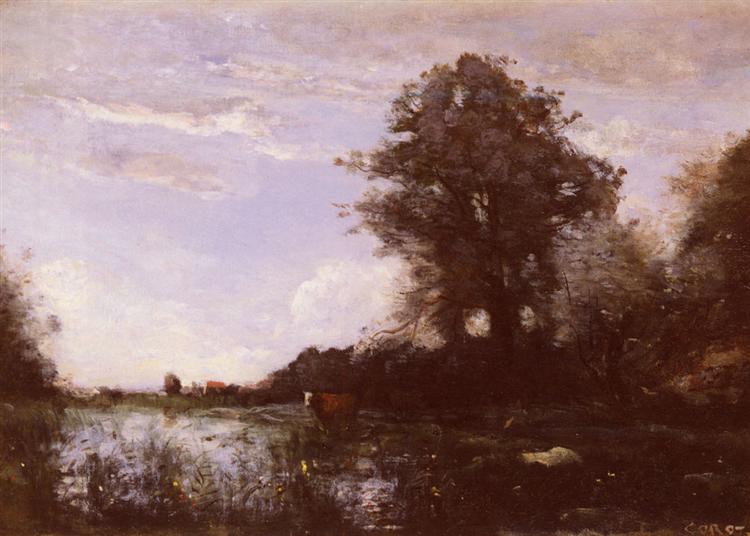 Cuicy Marsh, near Douai - Jean-Baptiste Camille Corot