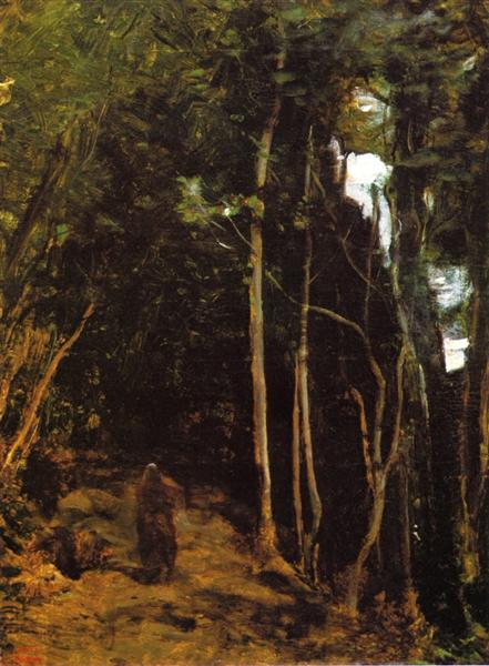 Лес в Фонтенбло - Камиль Коро