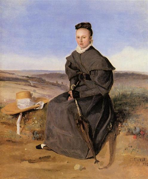 Louise Harduin in Mourning, 1831 - Каміль Коро