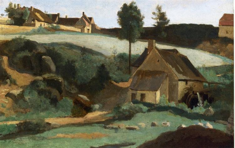 Morvan, The Little Mill - Jean-Baptiste Camille Corot
