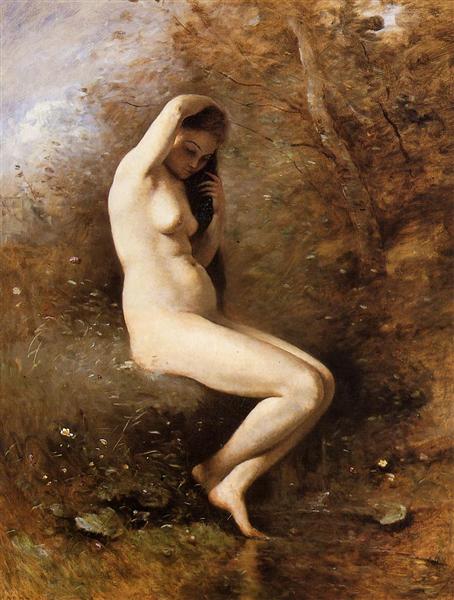 Venus Bathing, c.1873 - c.1874 - Camille Corot