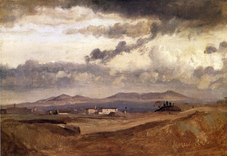 Вид на Римскую Кампанью, 1845 - Камиль Коро