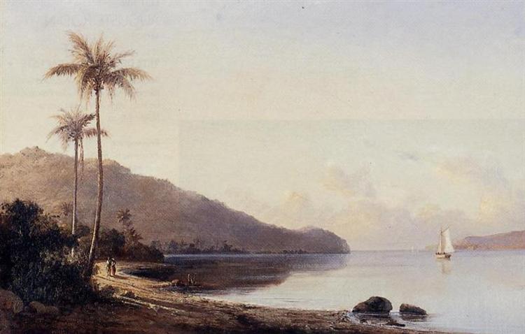 A Creek in Saint Thomas, Antilles, 1856 - Камиль Писсарро