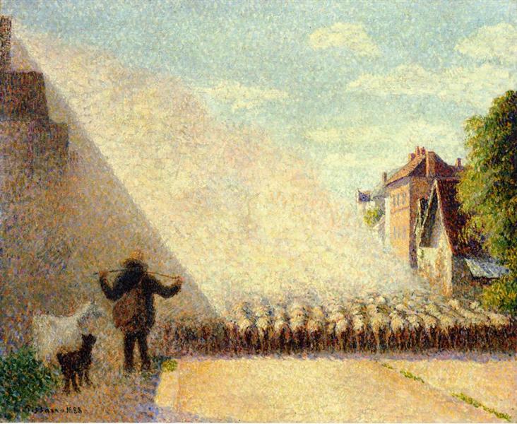 Flock of Sheep, 1888 - Каміль Піссарро