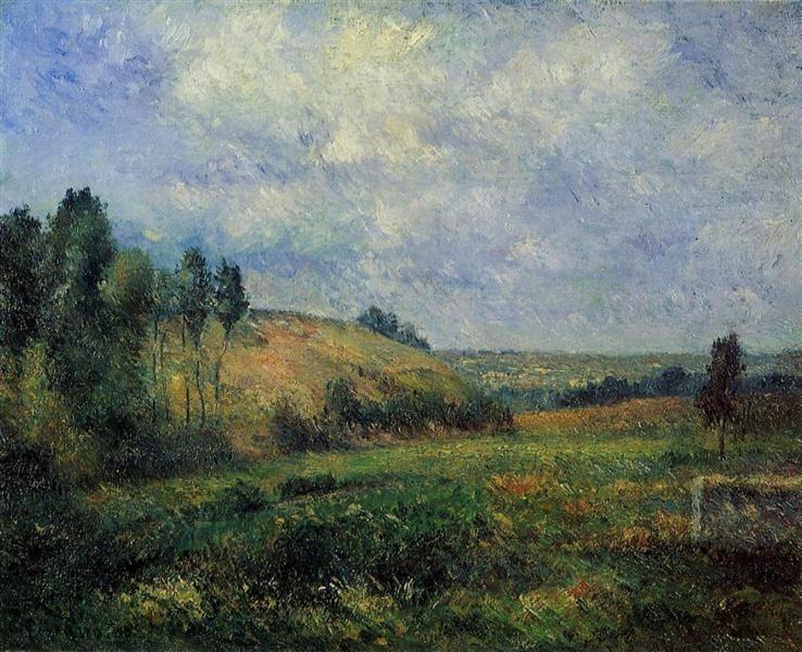 Landscape, near Pontoise, 1880 - Camille Pissarro - WikiArt.org