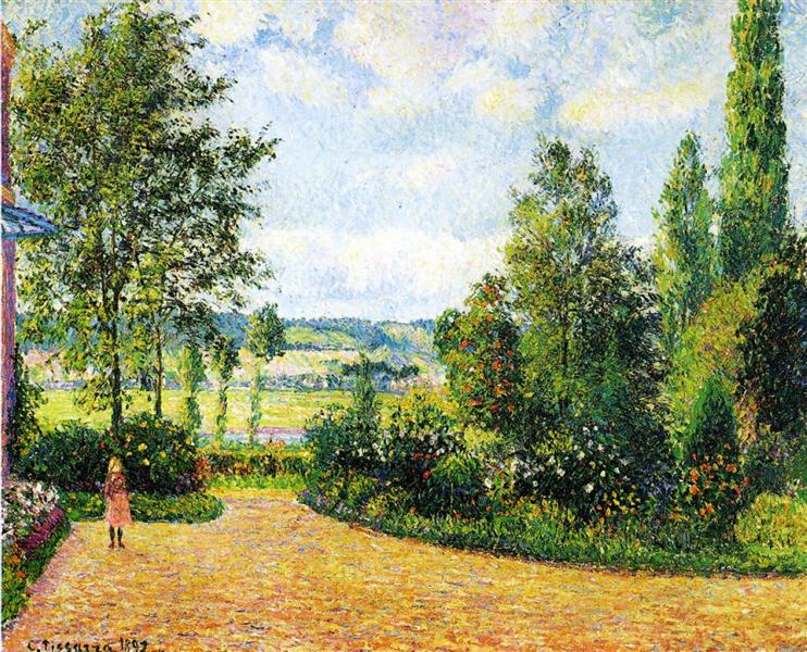 Mirbeau's Garden, the Terrace, c.1892 - Камиль Писсарро