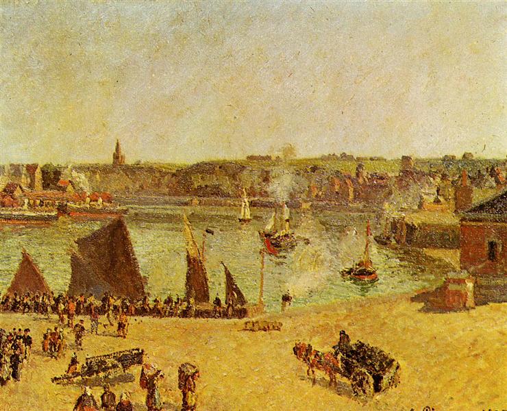 The Inner Harbor, Dieppe, 1902 - Camille Pissarro