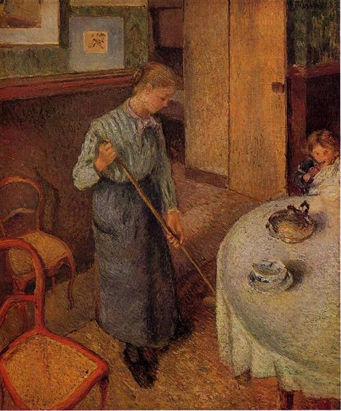 The Little Country Maid, 1882 - Камиль Писсарро