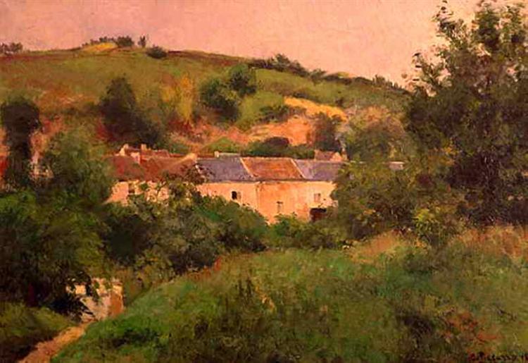 The Path in the Village, 1875 - Camille Pissarro