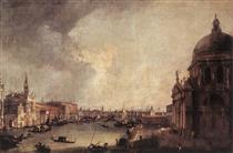 Entrée du Grand Canal, vers l'Est - Canaletto