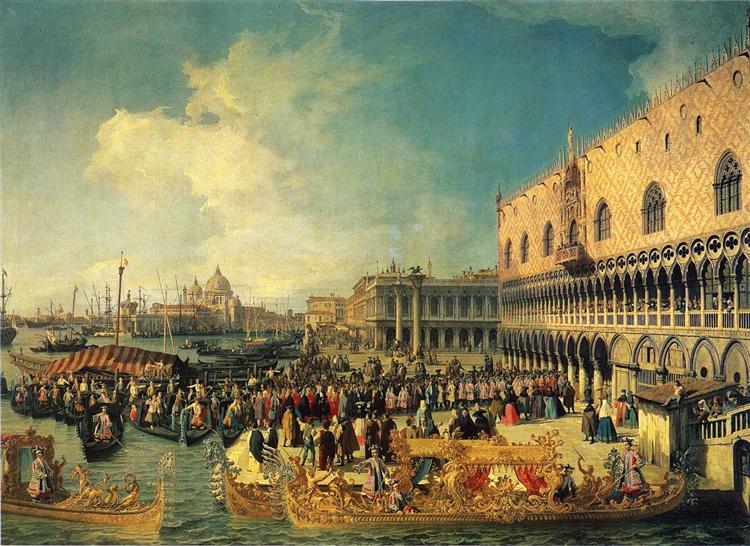 Reception of the Imperial Ambassador at the Doge's Palace, 1729 - Каналетто