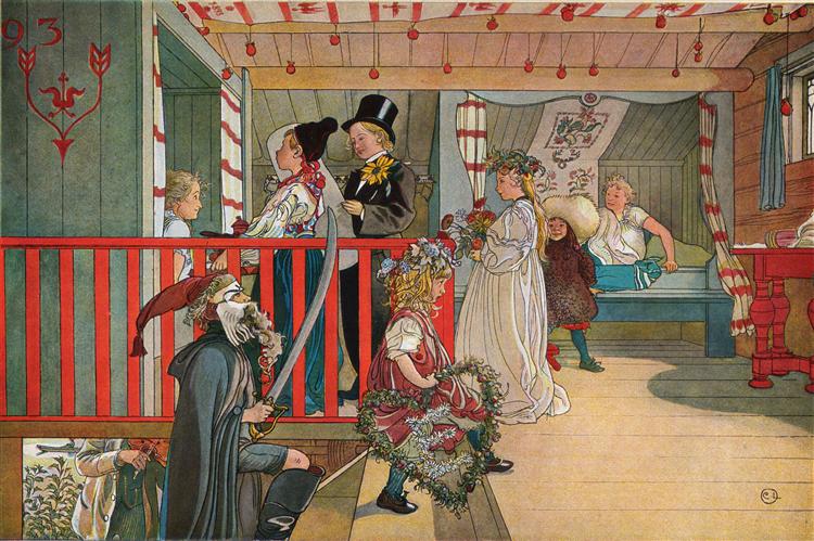 A Day of Celebration, c.1895 - Carl Larsson