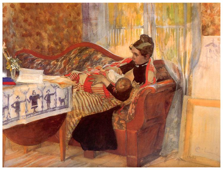 Karin and Brita, 1893 - Carl Larsson