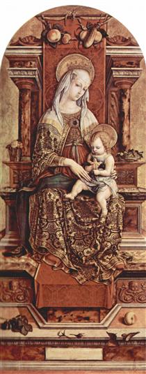 Enthroned Madonna - Карло Крівеллі