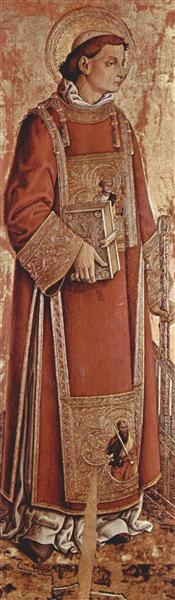 Saint Laurenzius, 1468 - 卡羅·克里韋利
