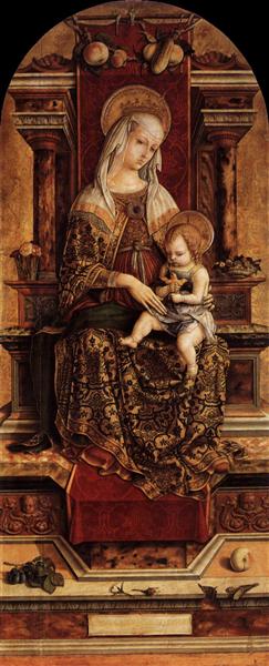 Virgin and Child, 1482 - Карло Кривелли