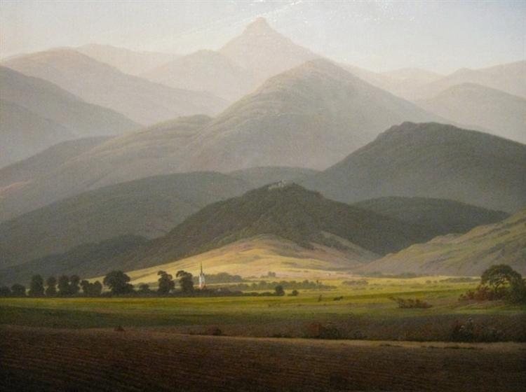 View from the Small Warmbrunn Sturmhaube, 1811 - Caspar David Friedrich
