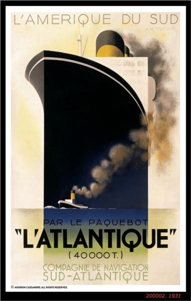 L'atlantique, 1931 - A. M. Cassandre