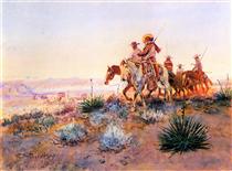 Mexican Buffalo Hunters - Charles M. Russell