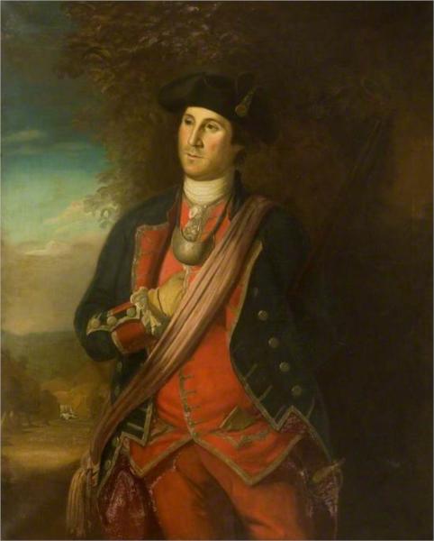 George Washington (1732–1799), as Colonel Commander of the Virginian Colonial Troops, 1772 - Чарльз Уилсон Пил
