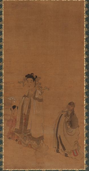 The Dragon King Revering the Buddha, 1644 - Chen Hongshou
