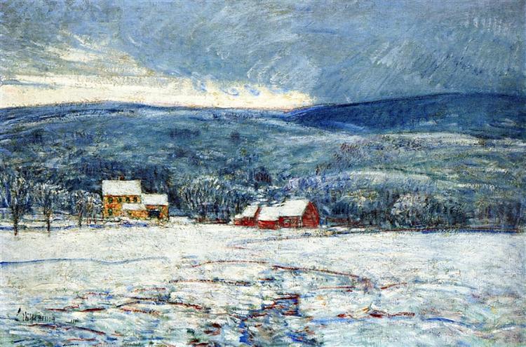 Winter in the Connecticut Hills, 1906 - Childe Hassam