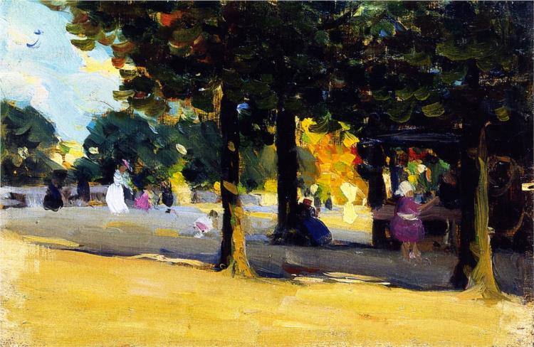 Luxembourg Gardens. Paris, 1919 - Clarence Gagnon