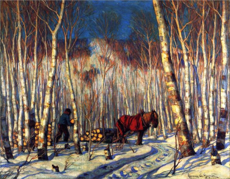 March in the Birch Woods, 1919 - Кларенс Ганьон