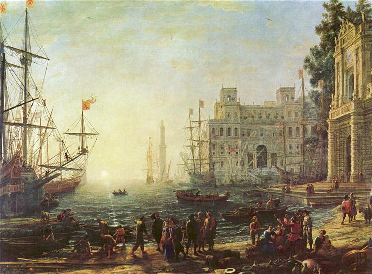 Harbour with Villa Medici, 1637 - Claude Lorrain