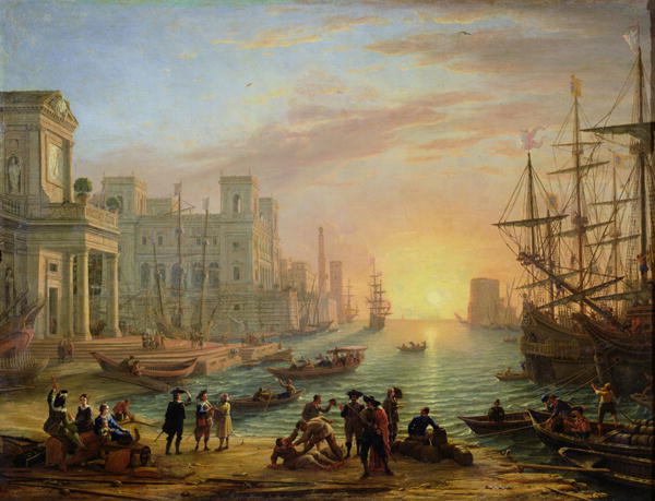 Seaport at Sunset, 1639 - Claude Lorrain