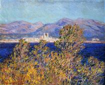 Antibes Seen from the Cape, Mistral Wind - Claude Monet