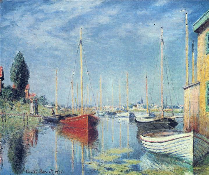 Yachts At Argenteuil, 1875 - 莫內