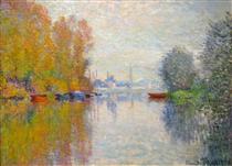 Autumn on the Seine at Argenteuil - Claude Monet