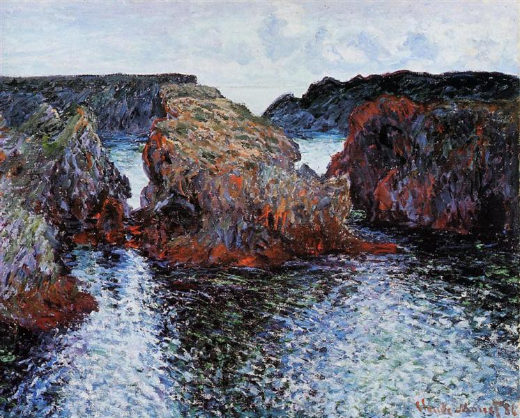 Бель-Іль, Скелі в Порт-Гульфар, 1886 - Клод Моне