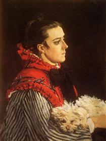 Camille with a Small Dog - Claude Monet