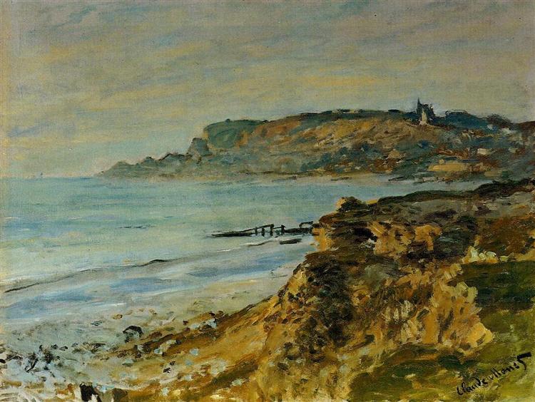 Скала в Сен-Адрес, 1873 - Клод Моне